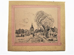 Jan van Rhijnnen - Gezicht op de Lekpoort in Vianen kopen? Bied vanaf 55!