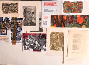 Jan Battermann - 58 st. kleingrafiek: Gravures, houtgravures en lino's verkocht voor € 55!