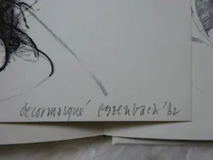Tom Eyzenbach - Prijsverlaging: Decorum Demasque met genummerde litho kopen? Bied vanaf 1!