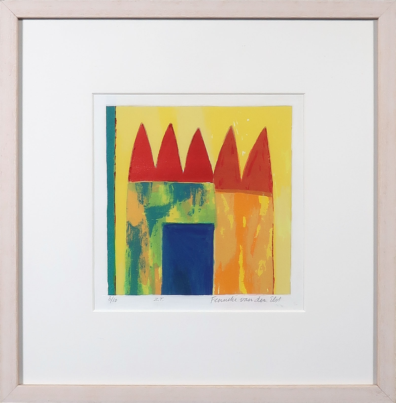 Fenneke van der Elst - Aquatint, Z.T. - Ingelijst kopen? Bied vanaf 1!