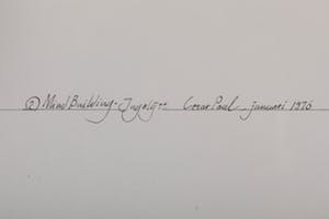 Cesar Paul Veenstra - '2. Mind Building - Ingelijst', 1976 - Pen en stift op papier - BKR Groningen kopen? Bied vanaf 20!