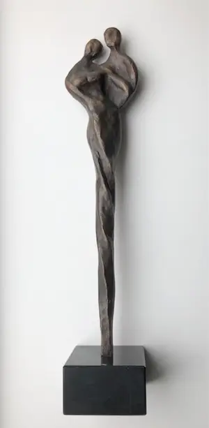 Elly du Clou-Bruggeman - Samenspel - Beeld Brons kopen? Bied vanaf 129!