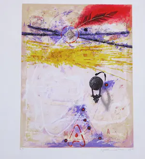 Piotr Konkel - Lot van 7 zeefdrukken op geschept papier, Verschillende titels kopen? Bied vanaf 75!