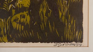 Jaap Groen - Pinken, 1977, 1/1 - Linosnede op papier - BKR Dordrecht kopen? Bied vanaf 20!