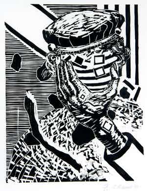 Roger Raveel - De hand van de denker (zeer zeldzaam) verkocht voor € 490!