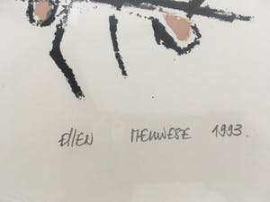 Ellen Meuwese - 3 originele zeefdrukken in identieke lijsten kopen? Bied vanaf 240!