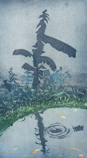 AcheterSjoerd Bakker - Tropisch landschap, aquatint ets? Enchérissez de 60!