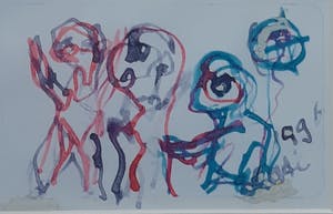 Lotti van der Gaag - ( Laatste keer) Originele tekening uit 1996 kopen? Bied vanaf 245!