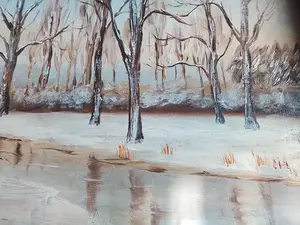 Niet of onleesbaar gesigneerd - Winterzicht aan rivier kopen? Bied vanaf 1!