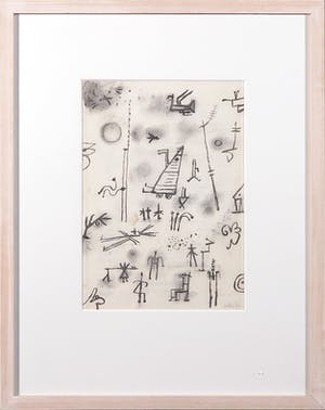 Jan Roede - Tekening, Spell II - Ingelijst kopen? Bied vanaf 50!