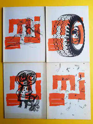 Roy Lichtenstein - 4x Museumjournaal, Lichtenstein Benner, Delacroix,Kandinsky 1964 verkauft für € 3!