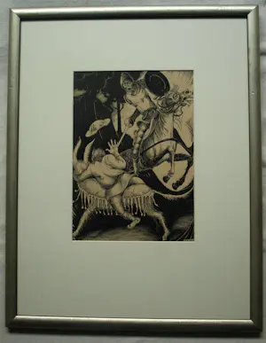 Albert Hahn - 3 Originele inkttekeningen voor het boek ‘Don Quichote’ uit 1930 kopen? Bied vanaf 1000!