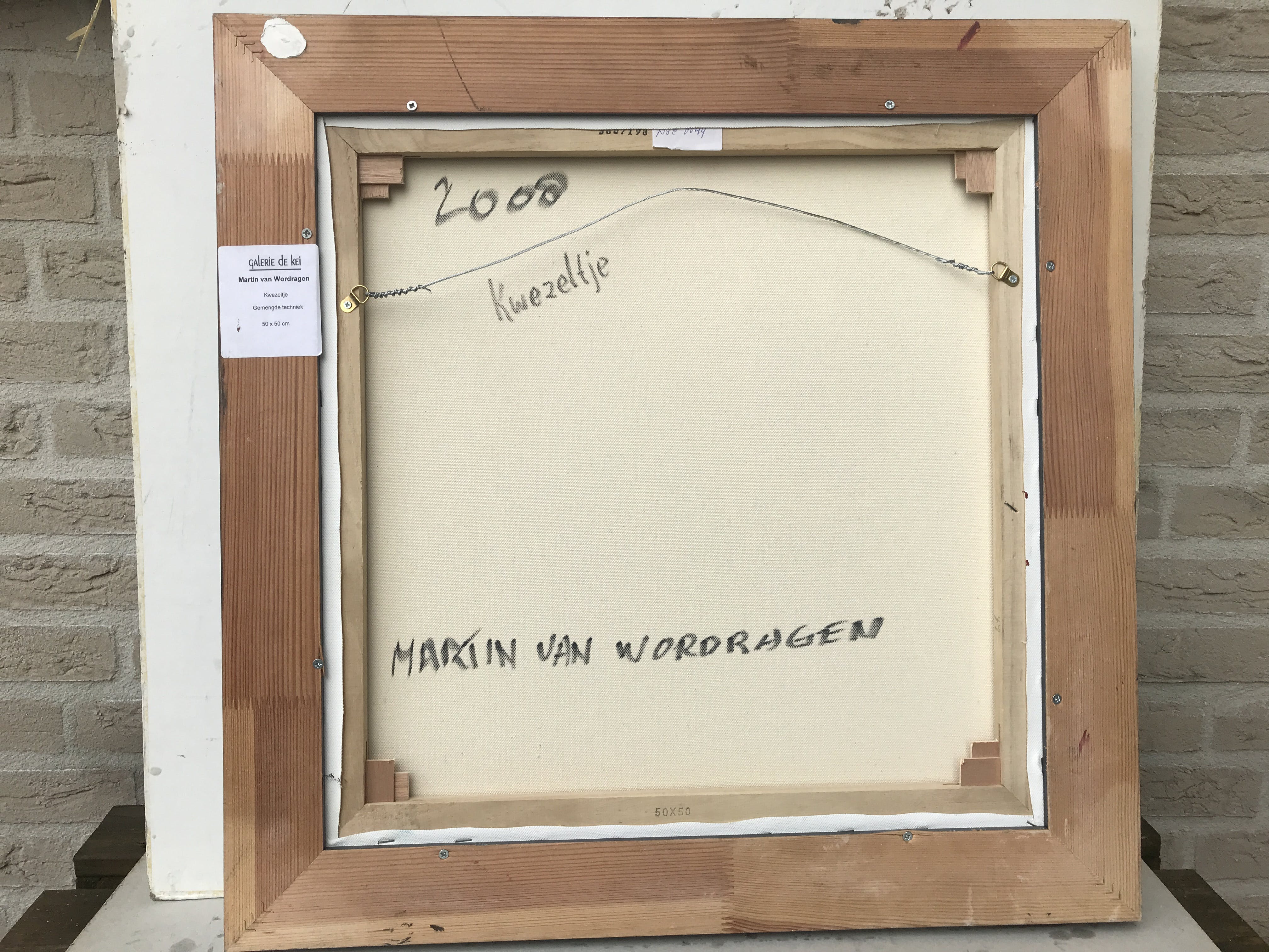 Martin van Wordragen - Martin van Wordragen: Schilderij, Kwezeltje 2008 kopen? Bied vanaf 290!
