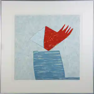 Wil Klaassen - Zeefdruk op papier, Nr. 7 - Ingelijst vendu pour 50€ !