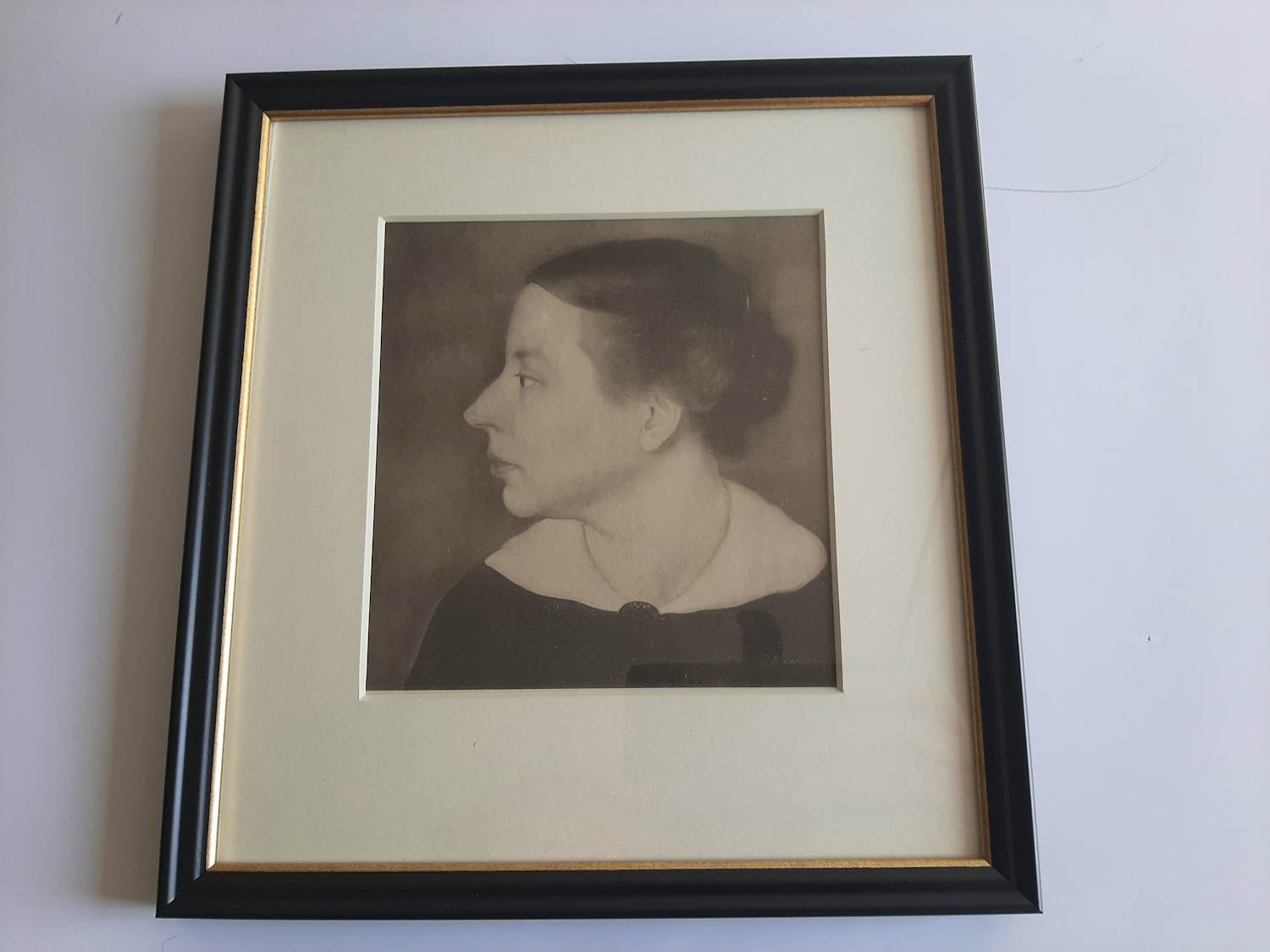 Jan Mankes - Originele Heliogravure, Portret van een vrouw, uit1923. verkocht voor € 120!
