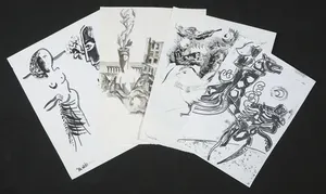 Joe Wols - Lot van vier originele werken op papier, Divers kopen? Bied vanaf 1!