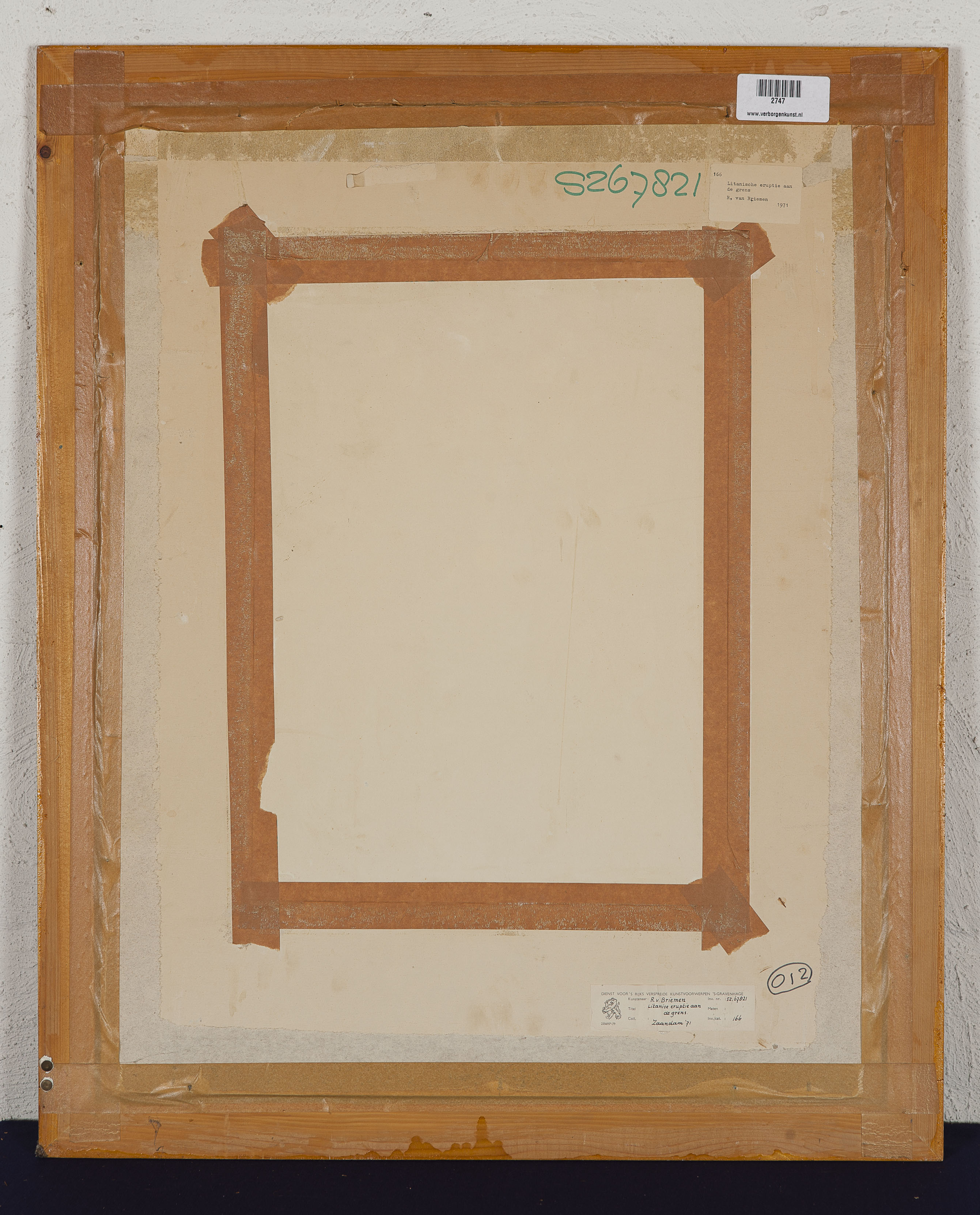 Rein van Briemen - Litanise eruptie aan de grens - Potlood en kleurpotlood op papier - BKR Zaandam kopen? Bied vanaf 10!