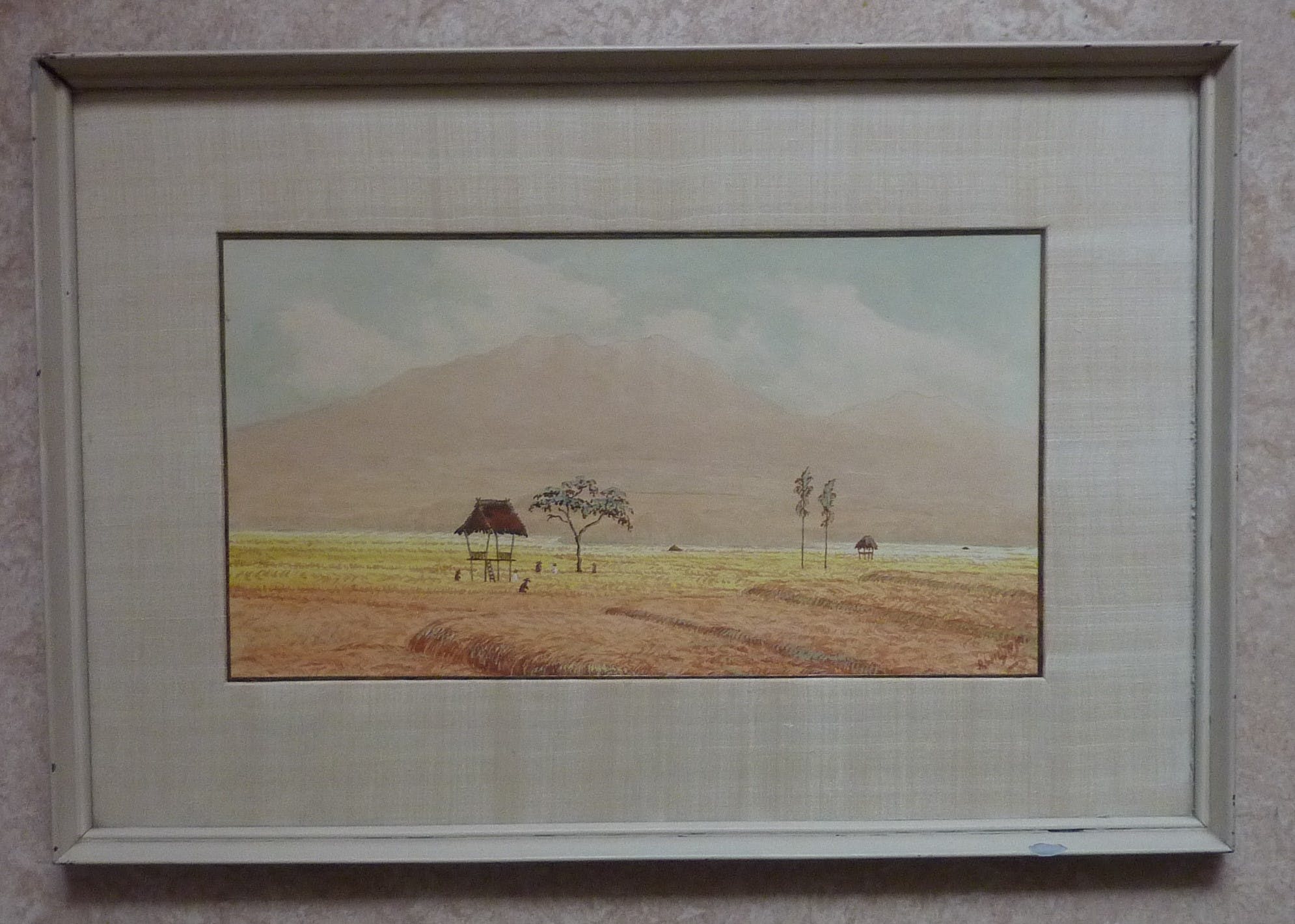 Anton Kustia Widjaja - Aquarel Indonesisch rijstveld - tweede helft 20e eeuw kopen? Bied vanaf 35!