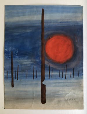 Jean Michel Folon - Zonder titel kopen? Bied vanaf 450!