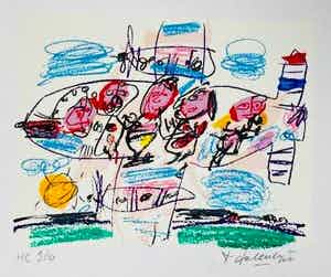 Kees Salentijn - De vlucht. verkocht voor € 45!