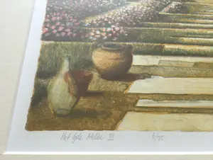 Wouter Hisschemoller - Het Gele Atelier III | kleurrijke litho - ingelijst kopen? Bied vanaf 1!