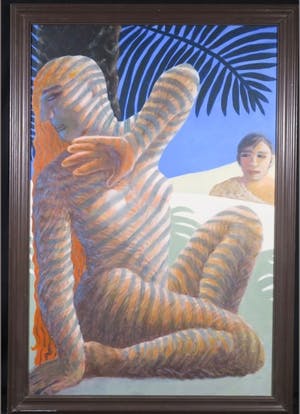 Adri van den Beukel - Woestijnsybille, 135x94 ingelijst kopen? Bied vanaf 100!