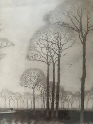 Jan Mankes - Originele Heliogravure - Bomenrij 1927 kopen? Bied vanaf 250!