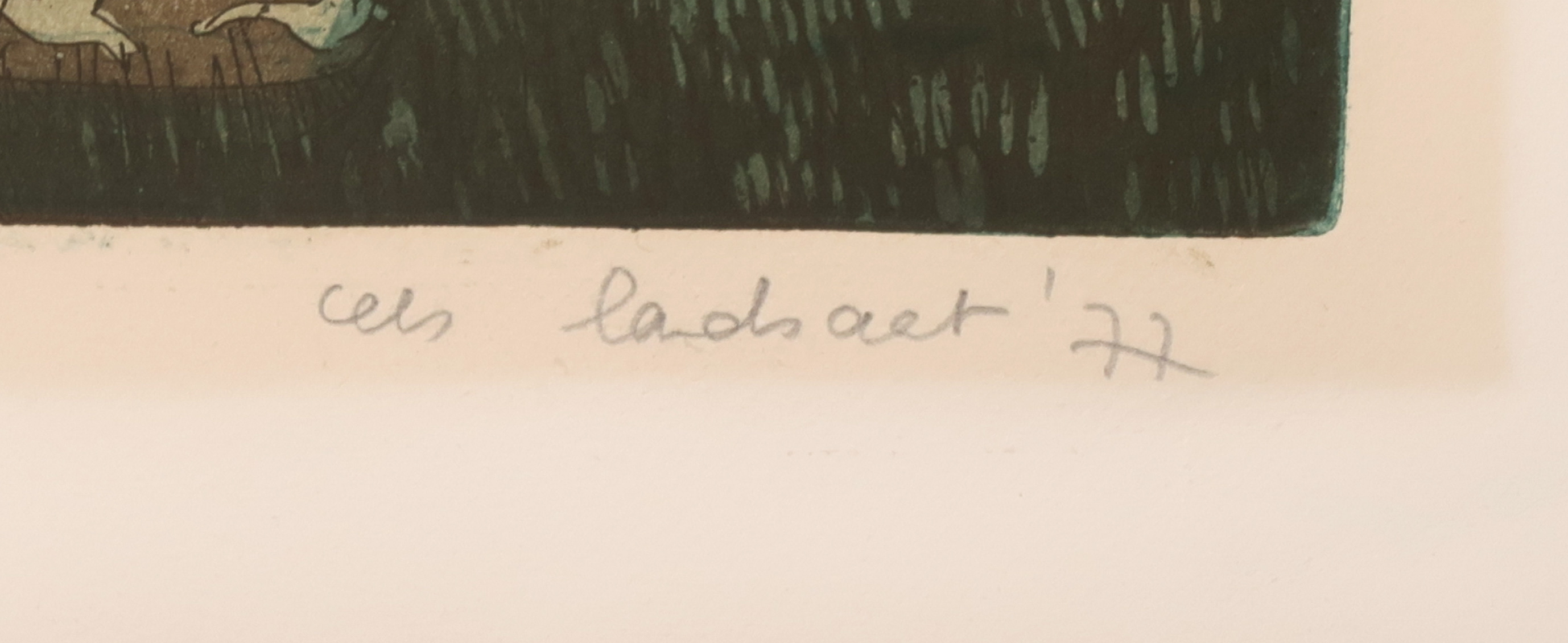 Cees Landsaat - Ets en aquatint, De parade IV kopen? Bied vanaf 1!