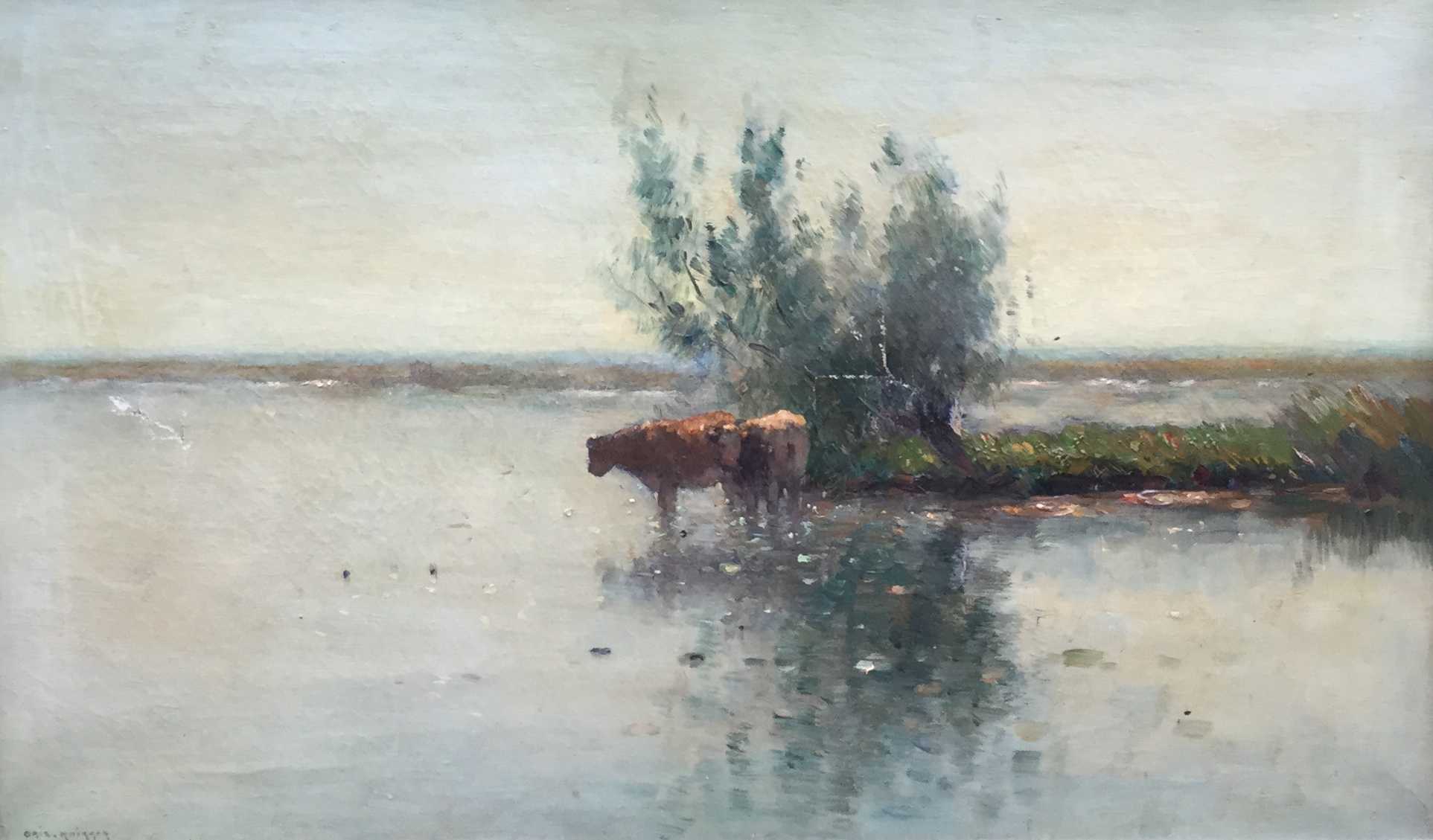 Aris Knikker - C2609-2 Drinkende koeien verkocht voor € 1!