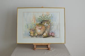 Elly Koopman - Stilleven Pots and plants kopen? Bied vanaf 50!