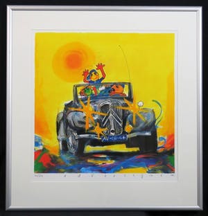 Ad Verstijnen - Zeefdruk TRACTION AVANT Handgesigneerd en INGELIJST!!! kopen? Bied vanaf 95!