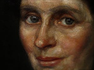 Henk Meijer - Weergaloos mooi geschilderd realistisch olieverf portret van Dame kopen? Bied vanaf 10!