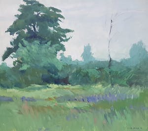 Siene de Vries - Olieverf, Regenachtig kopen? Bied vanaf 60!