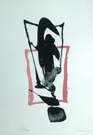 Lei Molin - zeefdruk + gedicht verkocht voor € 70!