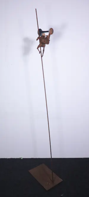 Jan Verschueren - Groot sculptuur gemaakt van ijzer, To the next level kopen? Bied vanaf 700!