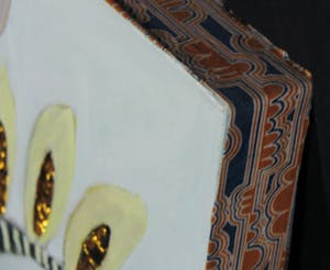 Claire Duval - Gemengde techniek op doek, Tige de Fleurs kopen? Bied vanaf 1!