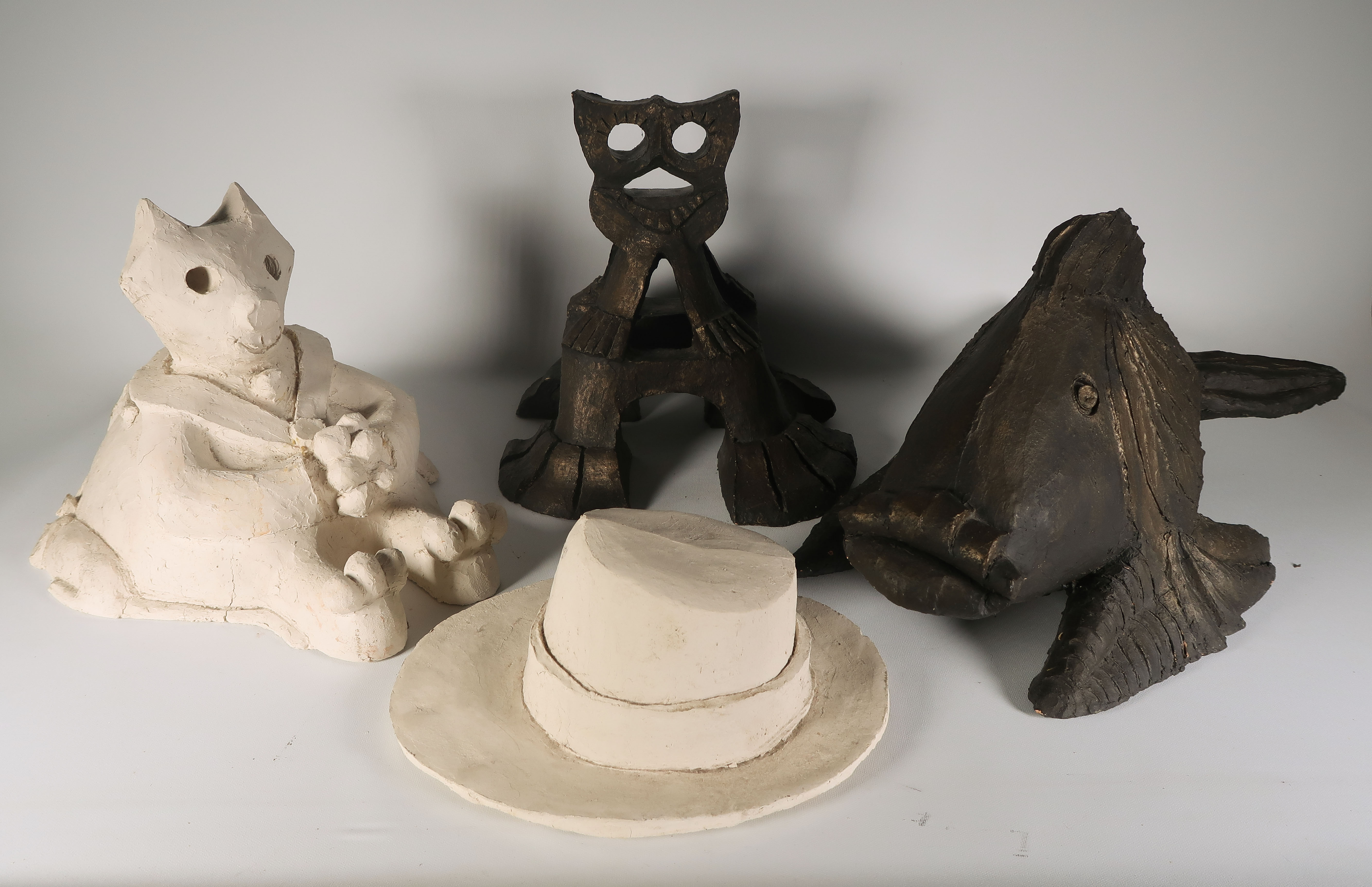 Toon Gielen - (Beschilderd) Keramiek, Lotje diverse sculpturen kopen? Bied vanaf 1!