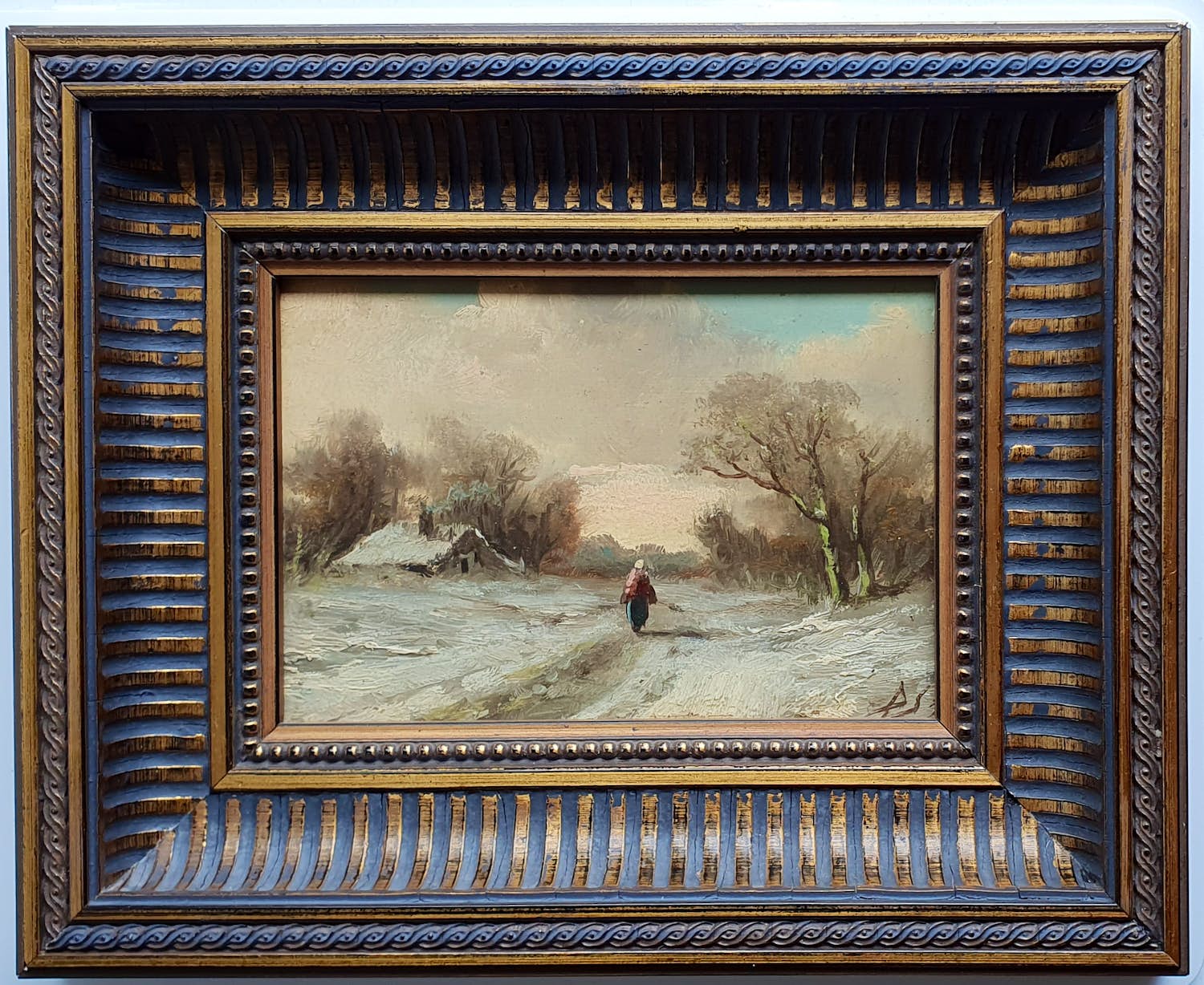 Adriaan Marinus Geijp - Winterlandschap verkocht voor € 175!