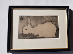 Jan Mankes - Originele Heliogravure, Wit konijntje 1923 kopen? Bied vanaf 120!