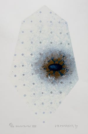 Bert Vredegoor - Zeefdruk, titel, "Miserere VIII ". kopen? Bied vanaf 20!