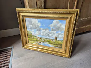 Albert Temming - olie op doek - Koeien in weidelandschap, gesigneerd kopen? Bied vanaf 195!