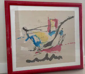 Anton Heyboer - 2 ingelijste originele Anton Heyboer schilderijen kopen? Bied vanaf 400!