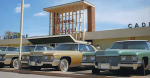 Stephen Shore - Amarillo, Texas, July 1972. Cadillac Dealer. kopen? Bied vanaf 100!