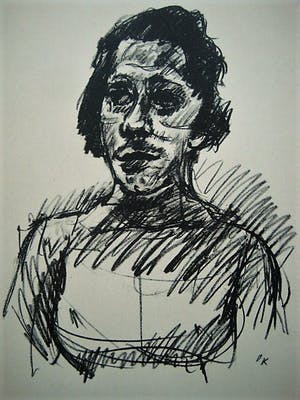 Oskar Kokoschka - Originele 1910 "der Blaue Reiter" Lithografie "portret Tilla Durieux" kopen? Bied vanaf 10!