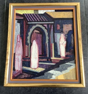 Luc Peter Crombe - Oosters tafereel kopen? Bied vanaf 1100!