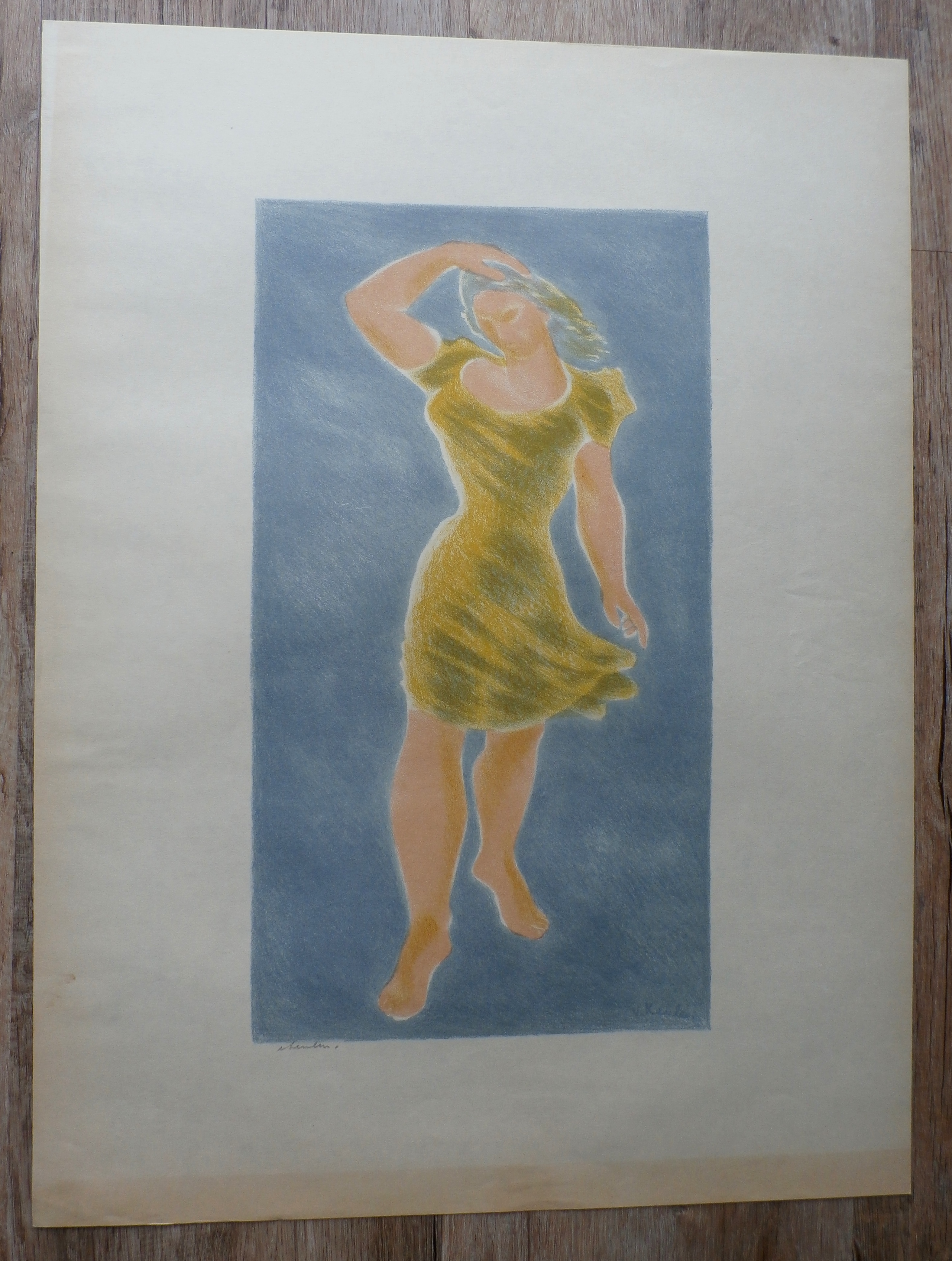 Jan van Keulen - Dame in groene jurk kopen? Bied vanaf 25!