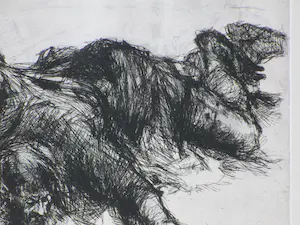 Jan Mensinga - Minotaurusachtig mens - Ets kopen? Bied vanaf 45!