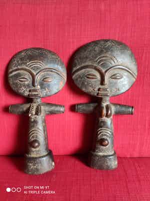 Dogon - paar Pygmee - poppen verkocht voor € 1!