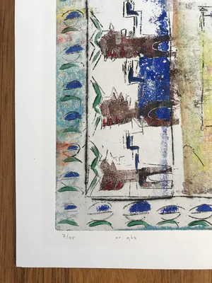 Niet of onleesbaar gesigneerd - Mooie gesigneerde zeefdruk - 7/55 kopen? Bied vanaf 1!