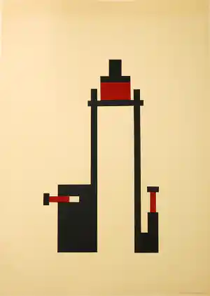 Barbara Kletter - Collage op papier, Zonder titel III verkocht voor € 50!